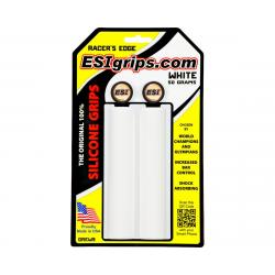ESI Grips Racer's Edge Silicone Grips (White) (30mm) - GREW9