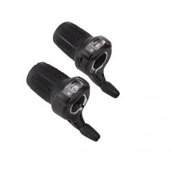 Microshift DS85 Twist Shifters (Black) (Pair) (2/3 x 8 Speed) (Shimano Compatible) - DS85-8