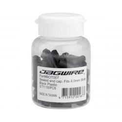 Jagwire Sealed Nylon End Caps (Black) (4mm) (Bottle of 100) - BOT007