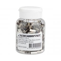Jagwire Open End Caps (Chrome Plated) (5mm) (Bottle of 200) - BOT115-3
