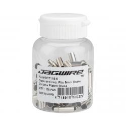 Jagwire Step Down Open End Caps (Chrome Plated) (5mm to 4mm) (Bottle of 100) - BOT115-6