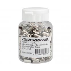 Jagwire Open Pre-Crimped Brake End Caps (Chrome Plated) (5mm) (Bottle Of 200) - BOT115-2D