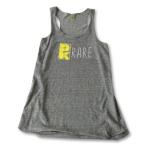 Women's PK Rare Tee - Grey Heather With Yellow - Women's Apparel Sizes: S