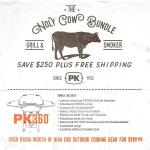 The HOLY COW! PK360 Grill Gift Bundle - Silver PK360