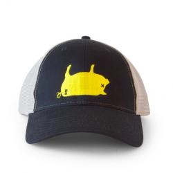 PK Pig Hat Yellow/Navy/Grey