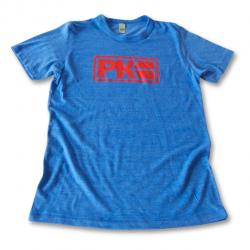 Men's PK Logo Tee - Vintage Blue With Red - Size: M