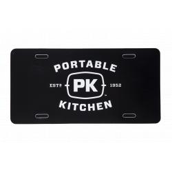 PK Grills Logo License Plate - Black