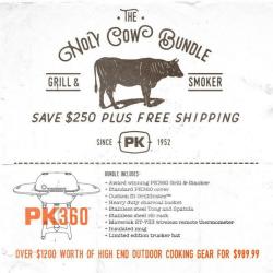 The HOLY COW! PK360 Grill Gift Bundle - Graphite PK360