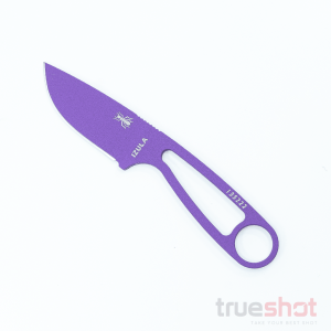 ESEE Knives - IZULA-PURP - Purple - Neck Knife - White Sheath - 1095 - 2.8