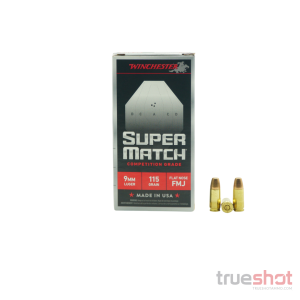 Winchester Winchester - Super Match - 9mm - 115 Grain - Flat Nose - 50 - $16.99 at True Shot Ammo
