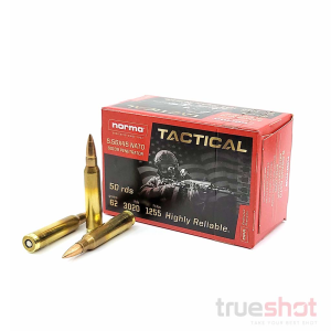 Norma Ammunition - 5.56x45mm - 62 Grain - FMJ - 50
