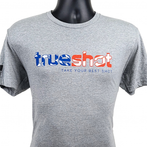 True Shot - Stars and Stripes - T-Shirt Light Gray