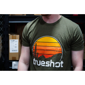 True Shot - Sunset Retrowave - T-Shirt Green