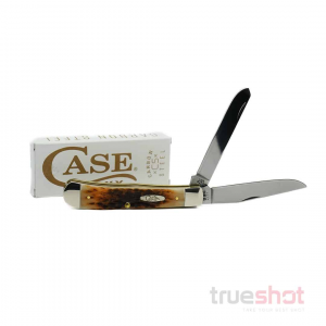 Case Amber Bone Folding Pocket Knife - 4.125" (00163)