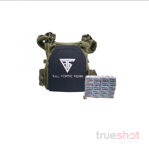 Bundle Deal: 1 Full Forge Gear Plate Green Carrier Plus 2 Level 3 Plate and 1000 Rounds Maxxtech 9mm
