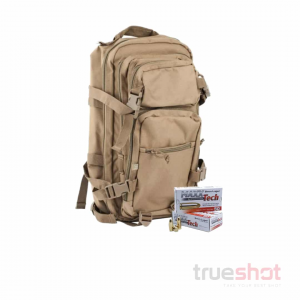 Buy a Glock Tan Backpack and Get 100 Rounds Maxxtech 9mm Free