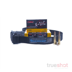 Bundle Deal: Vickers Push Button Sling (Black) and 100 Rounds of PMC 5.56 (55 Grain)