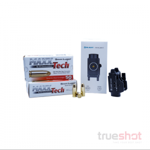 Bundle Deal: Olight Baldr S Pistol Flashlight and 100 Rounds of Maxxtech 9mm