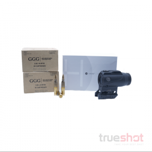 Bundle Deal: Hawke Optics 1 x15 Rifle Prism Sight and 200 Rounds of GGG 5.56