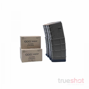 Bundle Deal: 5 FDE ETS AR-15 Mags and 150 Rounds of GGG 5.56