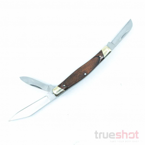 Buck - 371 Stockman Knife - Woodgrain - 420J2 - Satin - 3 Blades - 2"
