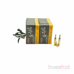 BUNDLE DEAL: Rise Blitz Curved/Flat Ultra Performance Drop in AR-15 Trigger and 200 Rounds of Ammo
