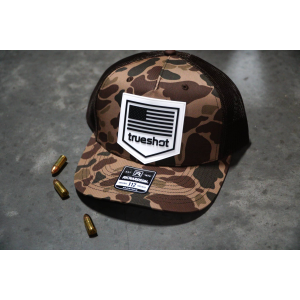 True Shot - Flag Patch Hat Bark Camo / Brown
