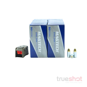 Cci|Magtech|Maxxtech|Steiner BUNDLE DEAL: FDE Steiner MPS Red Dot Pistol Sight and 500 Rounds of Ammo - Magtech 9mm 115 Grain Steel - $648.02 at True Shot Ammo