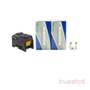Cci|Magtech|Maxxtech|Steiner BUNDLE DEAL: Black Steiner MPS Red Dot Pistol Sight and 500 Rounds of Ammo - Magtech 9mm 115 Grain Steel - $604.81 at True Shot Ammo