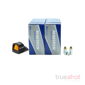 Cci|Holosun|Magtech|Maxxtech BUNDLE DEAL: Holosun 507c X2 Red Dot Pistol Sight and 500 Rounds of Ammo - Magtech 9mm 115 Grain Steel - $382.10 at True Shot Ammo