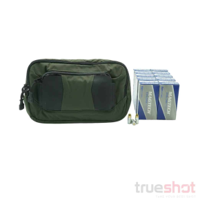 Cci|Magtech|Maxxtech|Vertx BUNDLE DEAL: Green Vertx Socp Tactical Fanny Pack and 500 Rounds of Ammo - Magtech 9mm 115 Grain Steel - $206.19 at True Shot Ammo