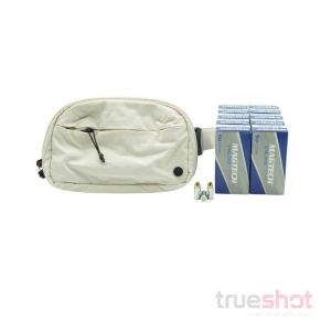Cci|Magtech|Maxxtech|Vertx BUNDLE DEAL: White Vertx Everyday Fanny Pack 2.0 and 500 Rounds of Ammo - Magtech 9mm 115 Grain Steel - $173.46 at True Shot Ammo