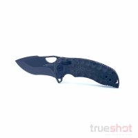 SOG - Kiku XR Lite Blackout - Black - Black Linen Micarta - CTS XHP - 3.02"