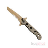 CRKT - M16-13DSFG Tanto Serrated Flipper - Tan - G-10 - Stainless Steel - 3.50"