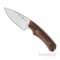 Buck- 664 Alpha Hunter- Fixed Blade Knife - Walnut - 3.6" - Satin