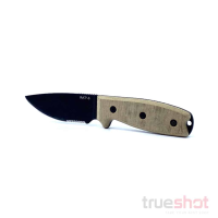 Ontario Knife Company - RAT 3 Serrated - Tan - Micarta - Black -1095 - 3.625"