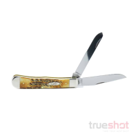 Case Burnt Bone Stag Trapper - 4.00" (03573)