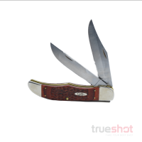 Case Folding Hunter Knife 5.25" Jigged Brown Staminawood (6265 SS) 00189