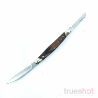 Buck - Deuce - Woodgrain - 420J2 - Satin - 2 Blades - 2.00"