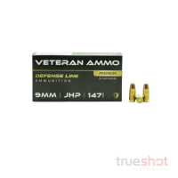 Veteran Ammo - 9mm - 147 Grain - JHP - Hornady XTP