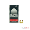 Winchester - Super Match - 40 S&W - 180 Grain - Flat Nose - 50