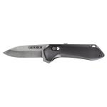 Gerber Gear Highbrow Compact - Grey, Plain Edge Folding Knives in Steel