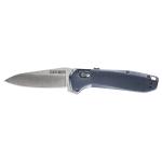 Gerber Gear Highbrow - Urban Blue, Plain Edge Folding Knives in Steel