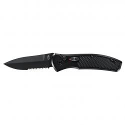 Gerber Gear Empower - Black, Serrated Automatic Knives in Steel