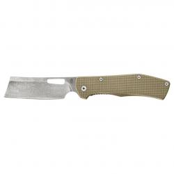 Gerber Gear FlatIron Knife - Desert Tan Folding Knives in Steel