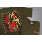 PINUP GIRL T-SHIRT (GREEN)