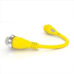 50 Amp 125/250V to 30 Amp Pigtail Adapter Powersmart(TM)- Yellow
