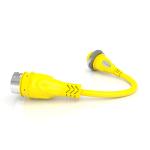 30 Amp to 50 Amp 125V Pigtail Adapter with Powersmart(TM)- Yellow