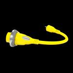 30 Amp to 15 Amp Pigtail Adapter with Powersmart(TM)- Yellow