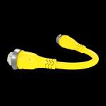 50 Amp 125/250V to 50 Amp 125V Pigtail Adapter Powersmart(TM)- Yellow